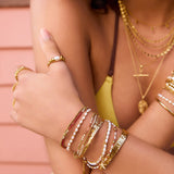 Pulseira Nellie Bordô - Ouro 18K | SILLENE