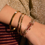 Pulseira Nellie Bordô - Ouro 18K | SILLENE
