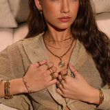 Pulseira Nellie Bordô - Ouro 18K | SILLENE