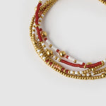 Pulseira Nellie Bordô - Ouro 18K | SILLENE