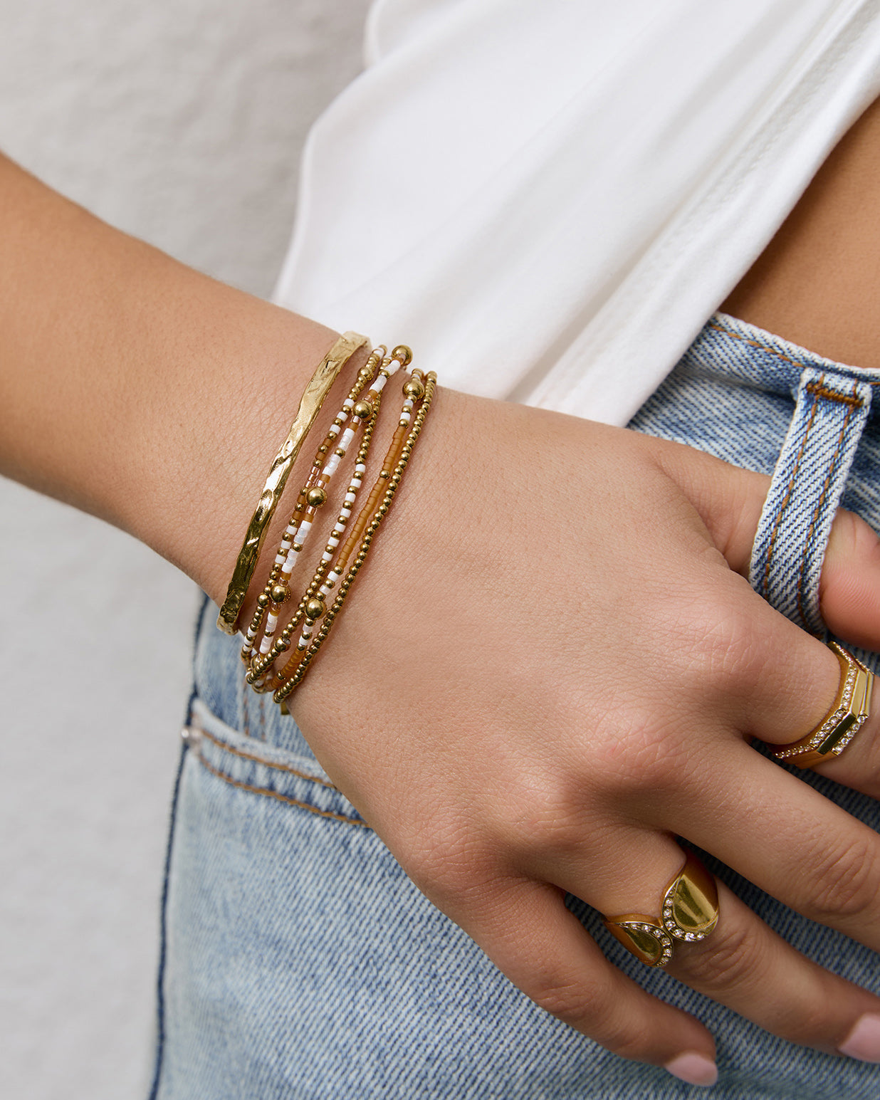 Pulseira Nellie Manga - Ouro 18K | SILLENE