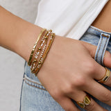 Pulseira Nellie Manga - Ouro 18K | SILLENE