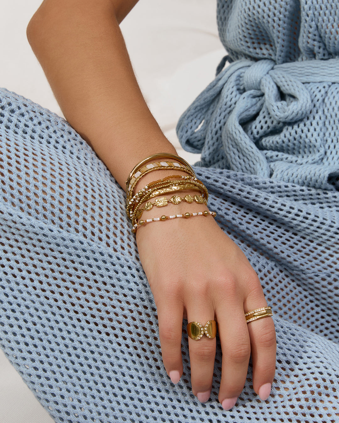 Pulseira Nellie Manga - Ouro 18K | SILLENE