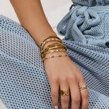 Pulseira Nellie Manga - Ouro 18K | SILLENE