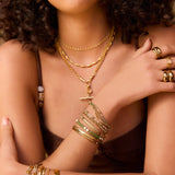 Pulseira Nellie Verde-Floresta - Ouro 18K | SILLENE