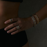 Pulseira Noir Elos - Ouro 18K | SILLENE