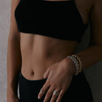Pulseira Noir Elos - Ouro 18K | SILLENE