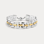 Pulseira Noir Elos - Prata | SILLENE