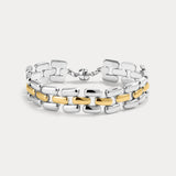 Pulseira Noir Elos - Prata | SILLENE