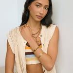 Pulseira Odette Olho de Tigre - Ouro 18K | SILLENE