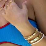 Pulseira Ônix Branco Bicolor - Ouro e Prata | SILLENE