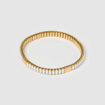 Pulseira Ônix Branco - Ouro 18K | SILLENE