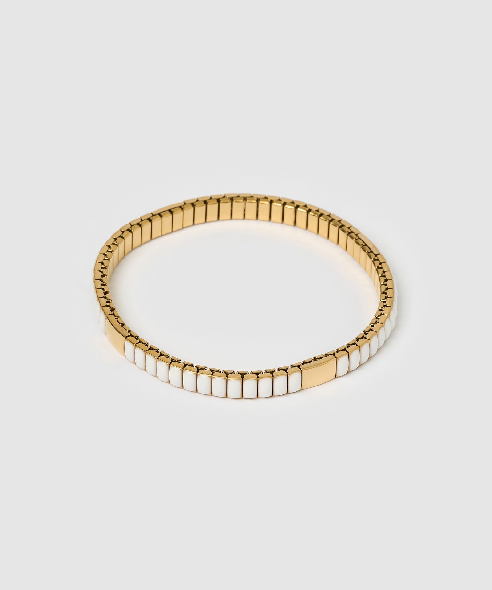 Pulseira Ônix Branco - Ouro 18K | SILLENE