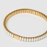 Pulseira Ônix Branco - Ouro 18K | SILLENE