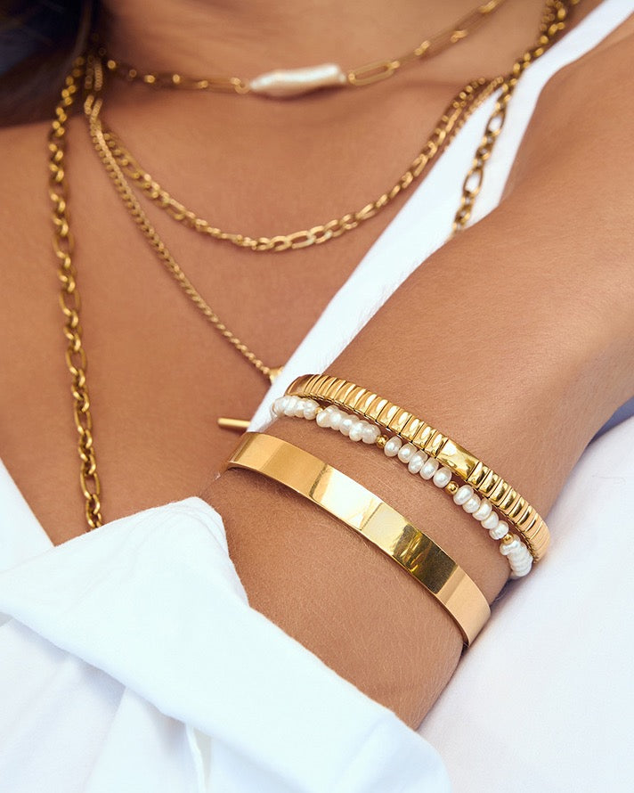 Pulseira Ônix - Ouro 18K | SILLENE