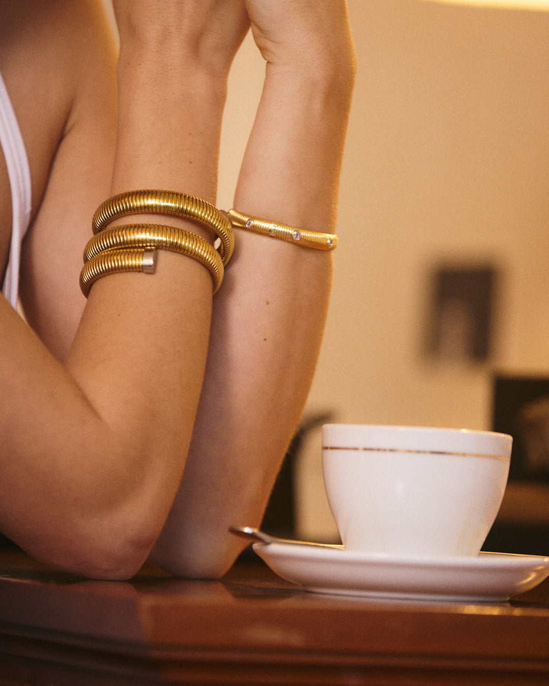 Pulseira Palais Corrente Cobra - Ouro 18K | SILLENE