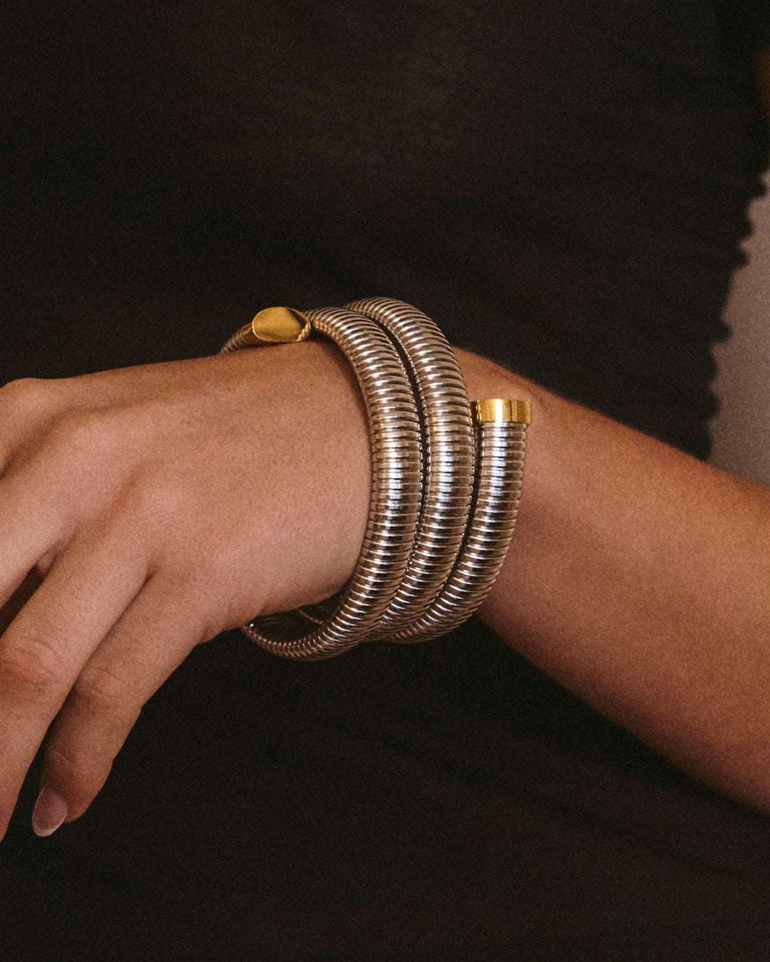 Pulseira Palais Corrente Cobra - Prata | SILLENE
