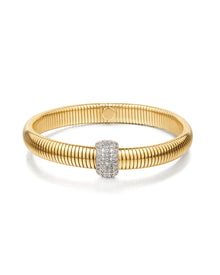Pulseira Pave Dome Corrente Cobra - Ouro | SILLENE