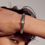 Pulseira Pave Dome Corrente Cobra - Ouro | SILLENE