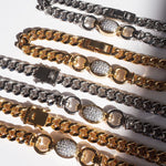 Pulseira Pave Elos Ovais - Ouro | SILLENE