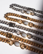 Pulseira Pave Elos Ovais - Ouro | SILLENE