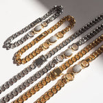 Pulseira Pave Elos Ovais - Ouro | SILLENE