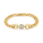 Pulseira Pave Elos Ovais - Ouro 18K | SILLENE