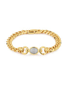 Pulseira Pave Elos Ovais - Ouro 18K | SILLENE