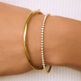 Pulseira Riviera Charlize - Ouro 18K | SILLENE