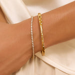 Pulseira Riviera Charlize - Ouro 18K | SILLENE