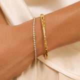 Pulseira Riviera Charlize - Ouro 18K | SILLENE