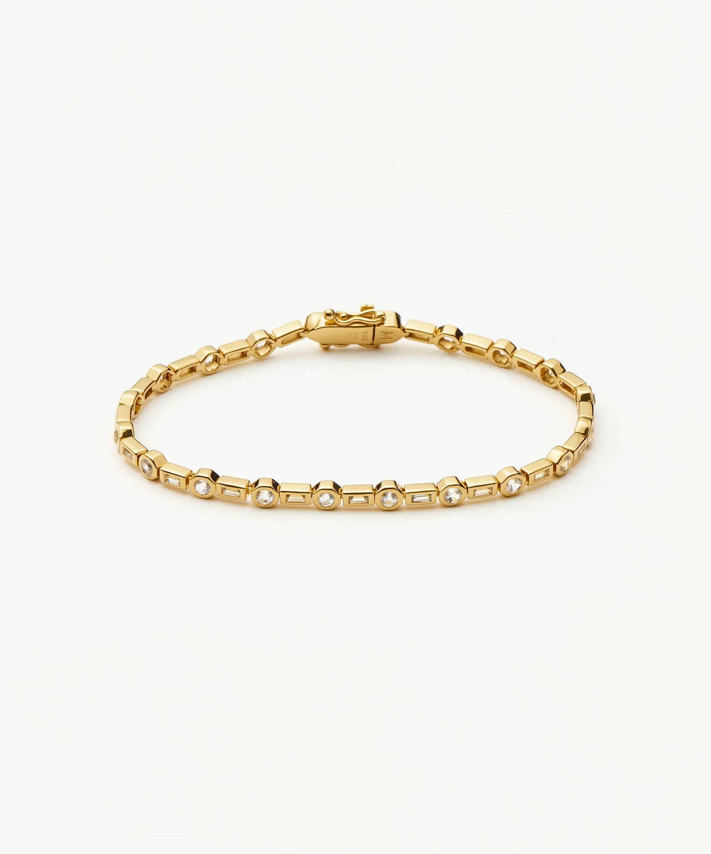 Pulseira Riviera Cravejada - Ouro 18K | SILLENE