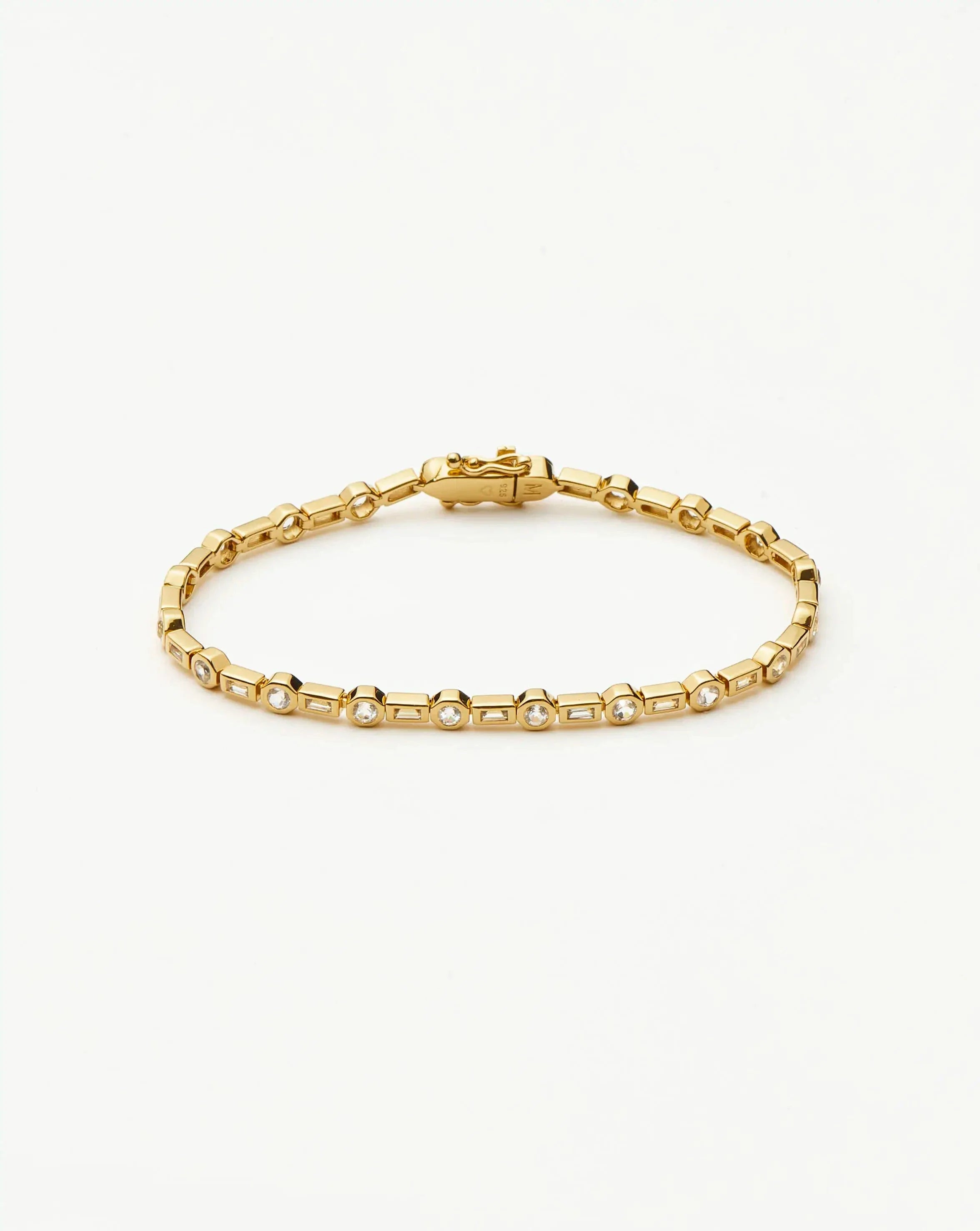 Pulseira Riviera Cravejada - Ouro 18K | SILLENE