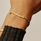 Pulseira Riviera Cravejada - Ouro 18K | SILLENE