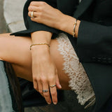 Pulseira Riviera Cravejada - Ouro 18K | SILLENE