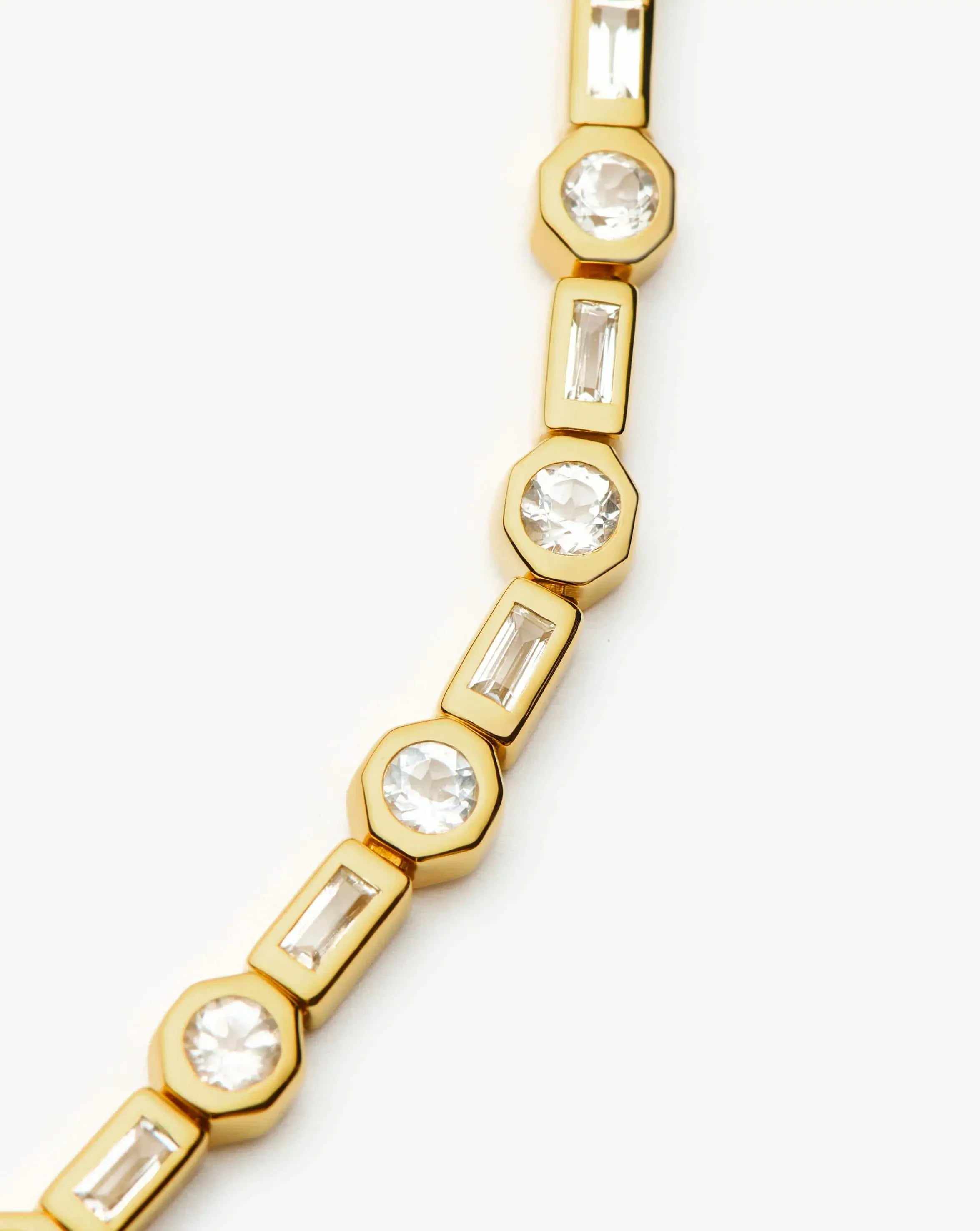 Pulseira Riviera Cravejada - Ouro 18K | SILLENE