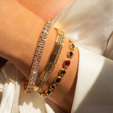 Pulseira Riviera Royale Multicolorido - Ouro | SILLENE