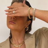Pulseira Timepiece - Ouro 18K em uso | SILLENE