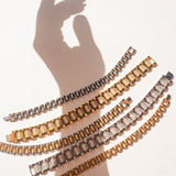 Pulseira Timepiece - Ouro 18K em uso | SILLENE