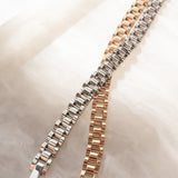 Pulseira Timepiece - Prata em uso | SILLENE