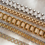 Pulseira Timepiece - Prata em uso | SILLENE