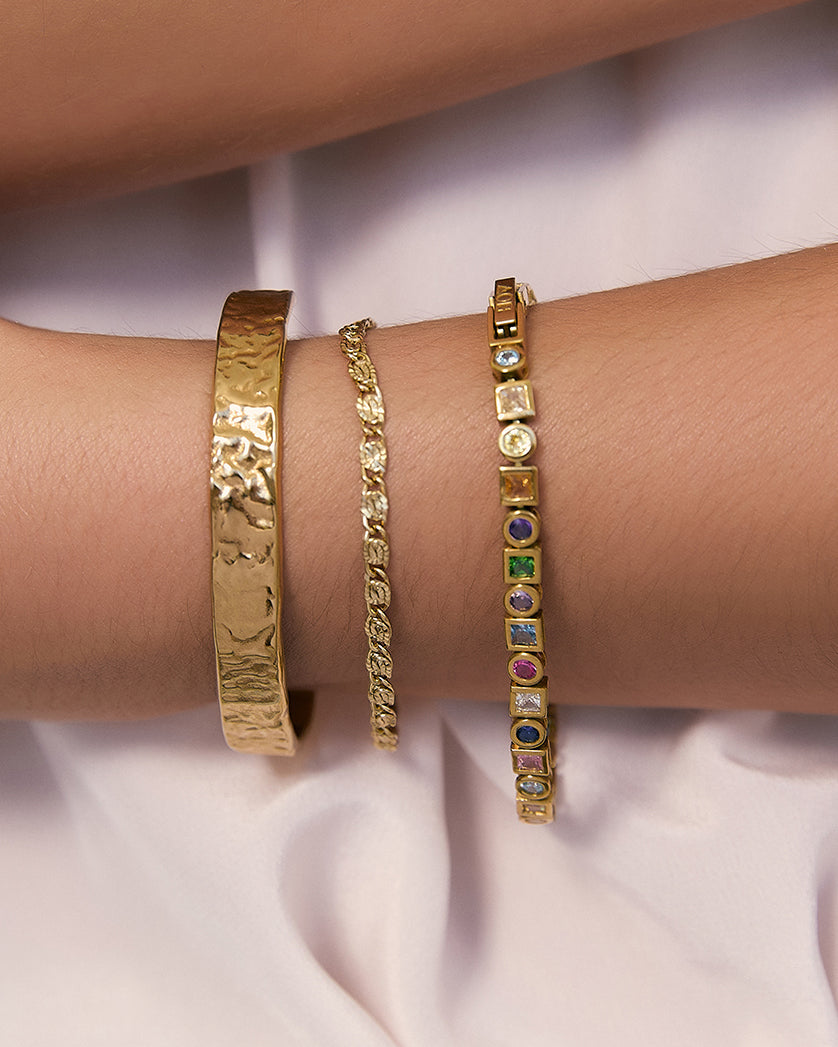 Pulseira Tinka Multicolorido - Ouro 18K | SILLENE