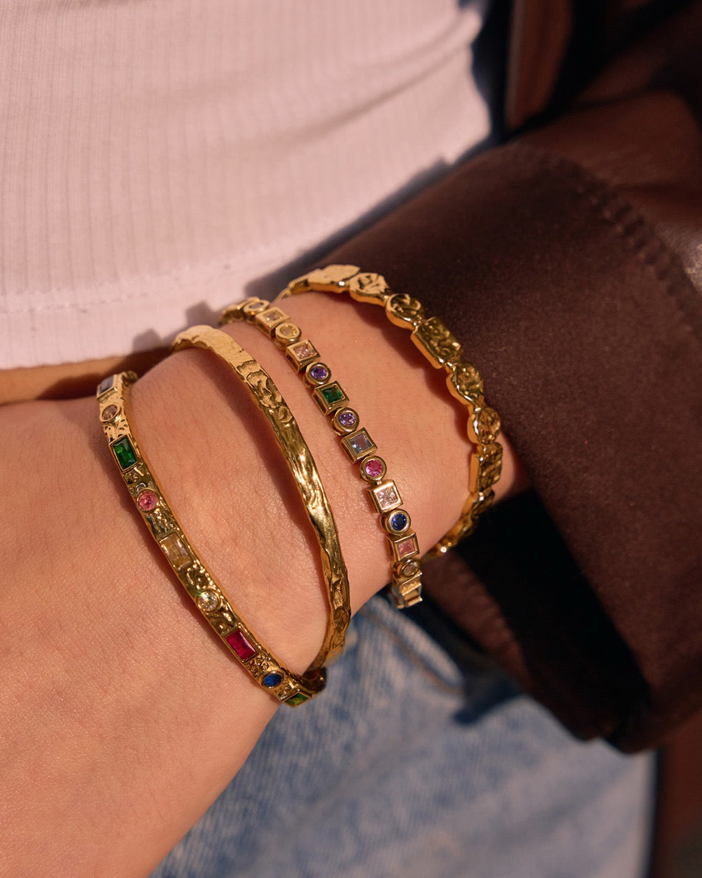 Pulseira Tinka Multicolorido - Ouro 18K | SILLENE
